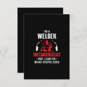 Im A Welder I Cant Fix Stupid | Welder Lover Gesch Dankeskarte (Vorne/Hinten)