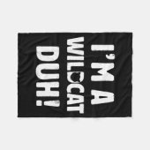 I'm A Wilat Duh Tee Great Halloween And Christmas  Fleecedecke (Vorderseite (Horizontal))
