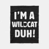 I'm A Wilat Duh Tee Great Halloween And Christmas  Fleecedecke (Vorderseite)