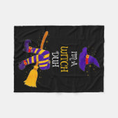 I'm A Witch Duh Family Matching Costume Group Hall Fleecedecke (Vorderseite (Horizontal))