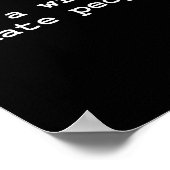 I'm A Writer I Hate People Funny Sarcastic Au Writ Poster (Ecke)