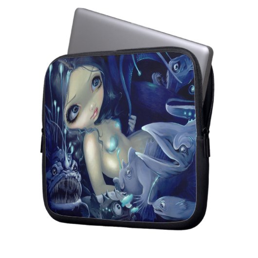 "Im Abgrund" Elektronik-Tasche Laptopschutzhülle (Vorderseite Links)