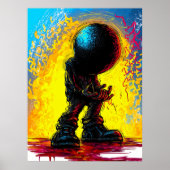 Im Abgrund verloren - surreale expressionistische Poster (Vorne)