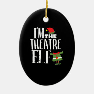 Im Actres Elf Matching Schauspiel Crew Spaß Weihn Keramik Ornament