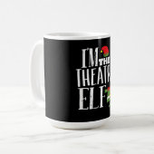 Im Actres Elf Matching Schauspiel Crew Spaß Weihna Kaffeetasse (Vorderseite Links)