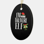 Im Actres Elf Matching Schauspiel Crew Spaß Weihna Keramik Ornament (Links)