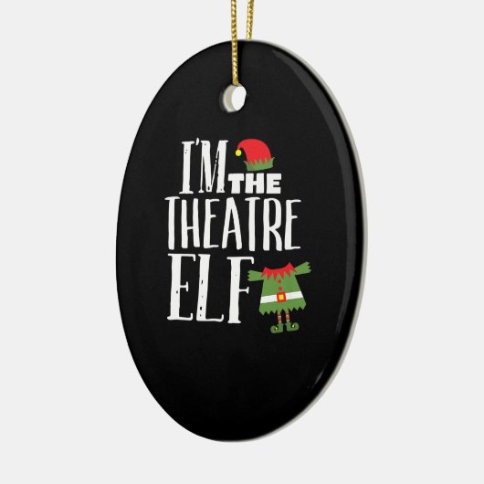 Im Actres Elf Matching Schauspiel Crew Spaß Weihna Keramik Ornament (Links)