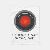I'm Afraid I Can't Do That, Dave - Computer Hal Fleecedecke (Vorderseite)