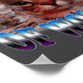 I'm Afraid Of Women Funny Saying Humor Cat Meme Poster (Ecke)