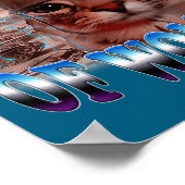 I'm Afraid Of Women Funny Saying Humor Cat Meme  Poster (Ecke)