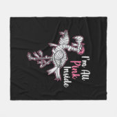 Im All Pink Innen Funny Halloween Flamingo Geschen Fleecedecke (Vorderseite (Horizontal))