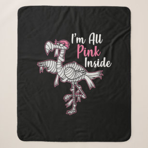 Im All Pink Innen Funny Halloween Flamingo Geschen Sherpadecke