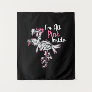 Im All Pink Innen Funny Halloween Flamingo Geschen Wandteppich