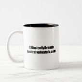 Im Allgemeinen Brandon Logo-Tasse Zweifarbige Tasse (Links)