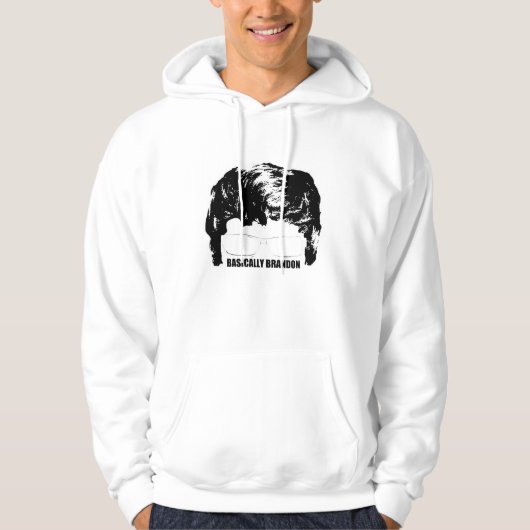 Im Allgemeinen Brandon LogoHoodie! (Weiß) Hoodie (Vorderseite)