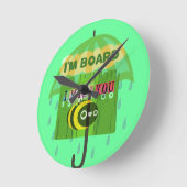 Im Allgemeinen du fehlst mir Runde Wanduhr (Winkel)