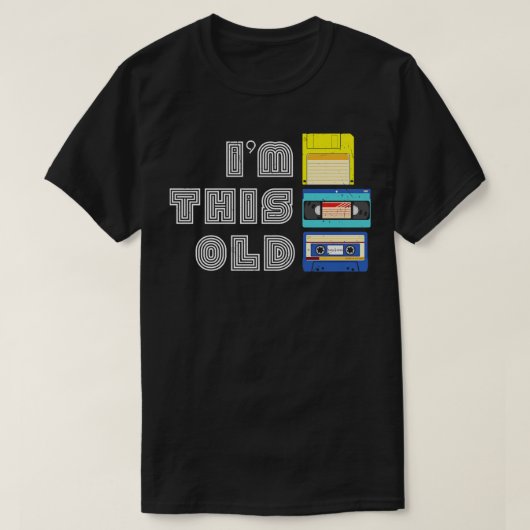 Im alten, lustigen VHS Floppy Disc Cassette Tape O T-Shirt (Design vorne)