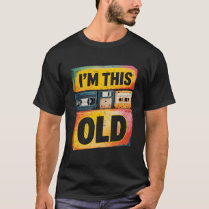 Im alten Retro 80er 90er VHS Kassettendiskette T-Shirt