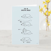Im Alter eines Hundes Karte (Gelbe Blume)