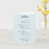 Im Alter eines Hundes Karte (Gelbe Blume)