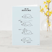 Im Alter eines Hundes Karte (Gelbe Blume)