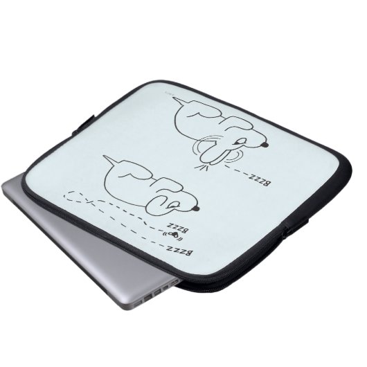 Im Alter eines Hundes Laptopschutzhülle (Vorne Knopf)