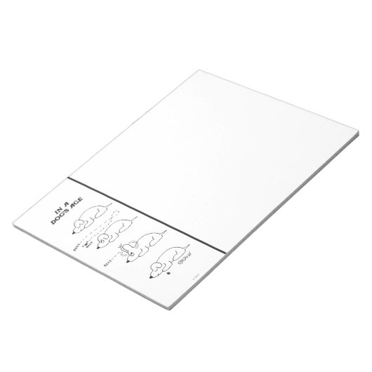 Im Alter eines Hundes Notizblock (angewinkelt)