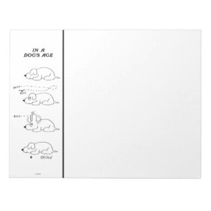 Im Alter eines Hundes Notizblock