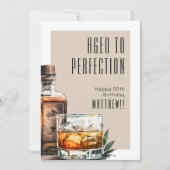 Im Alter Perfektion Männer-Geburtstag Karte (Vorderseite)