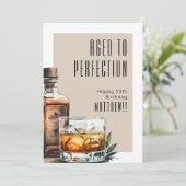 Im Alter Perfektion Männer-Geburtstag Karte (Stehend Vorderseite)