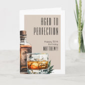 Im Alter Perfektion Männer-Geburtstag Karte (Vorderseite)