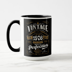 Im Alter von Perfektion Vintage 1976 Geburtstag 50 Tasse