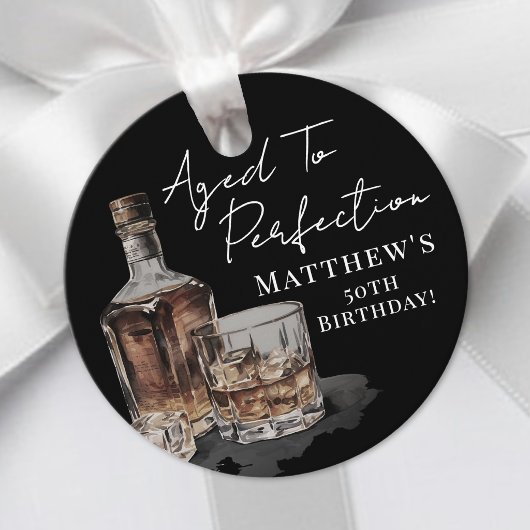 Im Alter zur Perfektion Geburtstag Geschenkanhänger