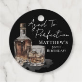 Im Alter zur Perfektion Geburtstag Geschenkanhänger (Vorderseite)