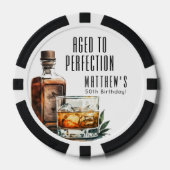 Im Alter zur Perfektion Geburtstagsfeier Pokerchips (Vorderseite)