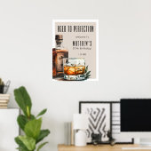 Im Alter zur Perfektion Männer-Geburtstagsfeier Poster (Heimbüro)