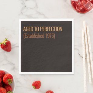 Im Alter zur Perfektion   Whisky Geburtstag Serviette