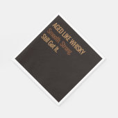 Im Alter zur Perfektion | Whisky Geburtstag Serviette (Ecke)