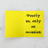 I'm always 'whelmed'... karte (Innenseite)