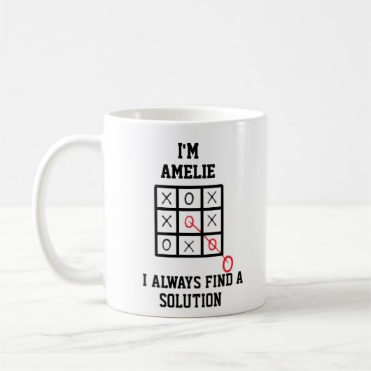 Im Amelie finde ich immer eine Lösung Tasse (Links)