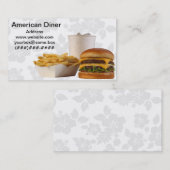 Im amerikanischen Stil Restaurant Visitenkarte (Vorne/Hinten)