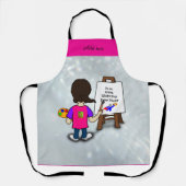 I'm an artist, ADD TEXT,  Schürze (Vorderseite)