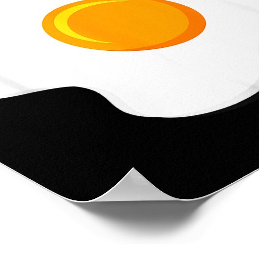 I'm An Egg Costume Funny Halloween Present Fried E Poster (Ecke)