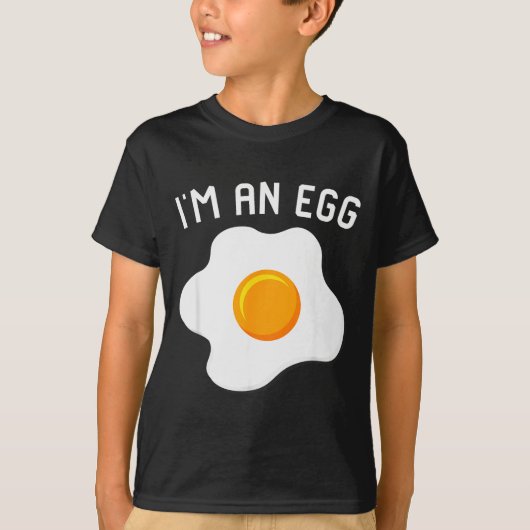 I'm An Egg Costume Funny Halloween Present Fried E T-Shirt (Vorderseite)