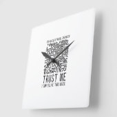 I'M AN ELECTRICAL ENGINEER QUADRATISCHE WANDUHR (Winkel)