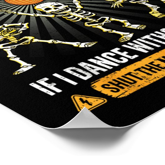 Im An Electrician - Skeleton Halloween Costume Fun Poster (Ecke)