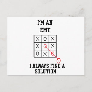 Im An Emt I Always Find A Solution  Postkarte