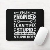 I'm An Engineer I Can't Fix Stud Funny Engineering Mousepad (Mit Mouse)