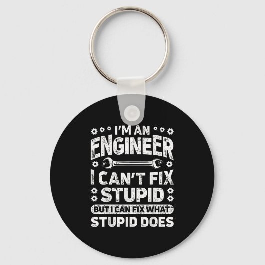 I'm An Engineer I Can't Fix Stud Funny Engineering Schlüsselanhänger (Vorderseite)