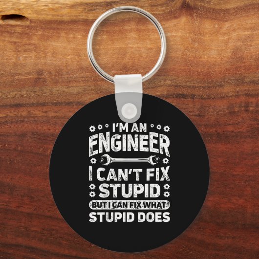 I'm An Engineer I Can't Fix Stud Funny Engineering Schlüsselanhänger (Vorderseite)